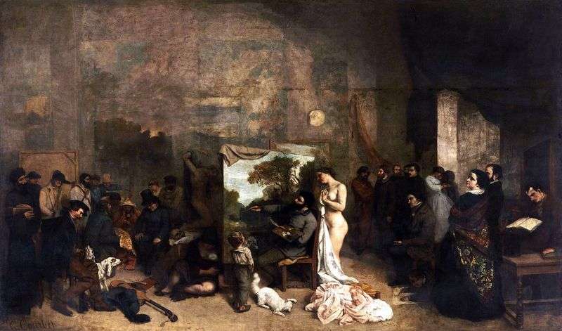 Artists Workshop by Gustave Courbet