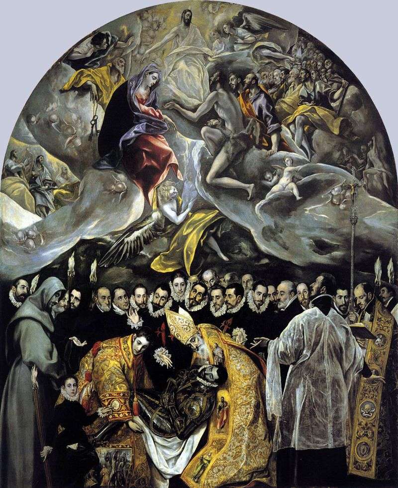 The funeral of Count Orgas by El Greco