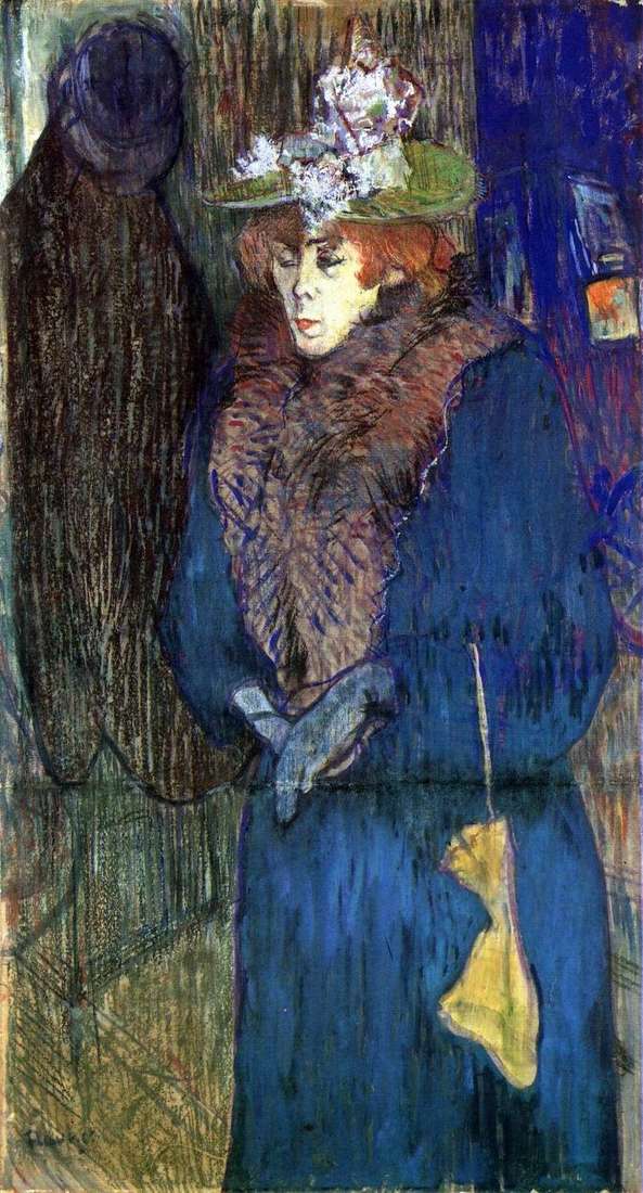 Jane Avril, a member of the Moulin Rouge by Henri de Toulouse Lautrec