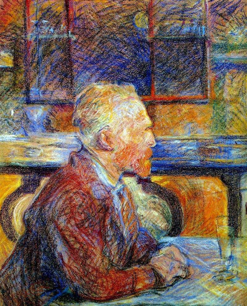 Portrait of Vincent Van Gogh by Henri de Toulouse Lautrec