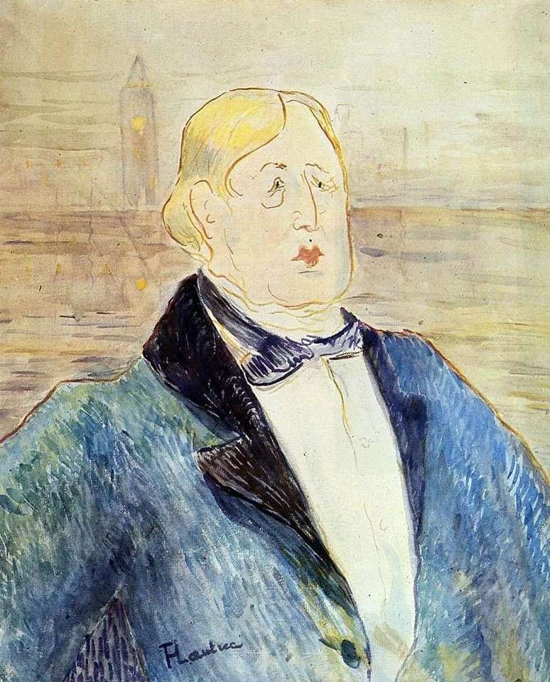 Portrait of Oscar Wilde by Henri de Toulouse Lautrec