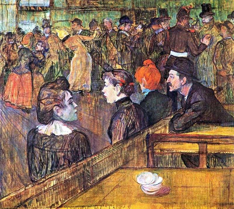 Ballroom in Moulin de la Galette by Henri de Toulouse Lautrec