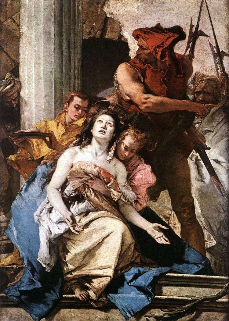 The martyrdom of St. Agatha by Giovanni Battista Tiepolo