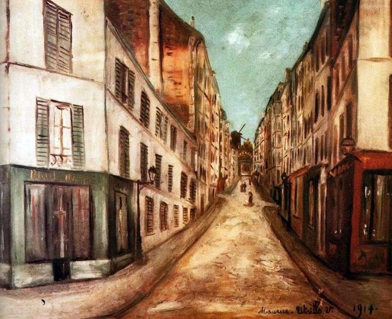 Paris Street by Maurice Utrillo