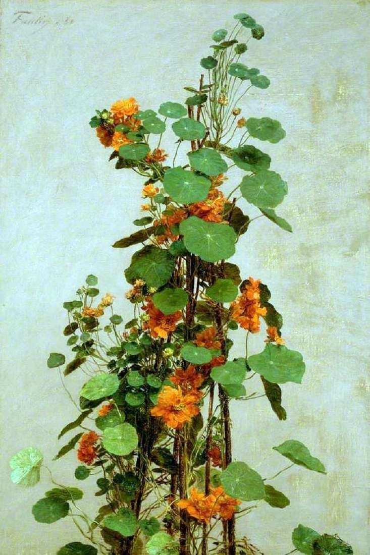 Nasturtiums by Henri Fantin Latour