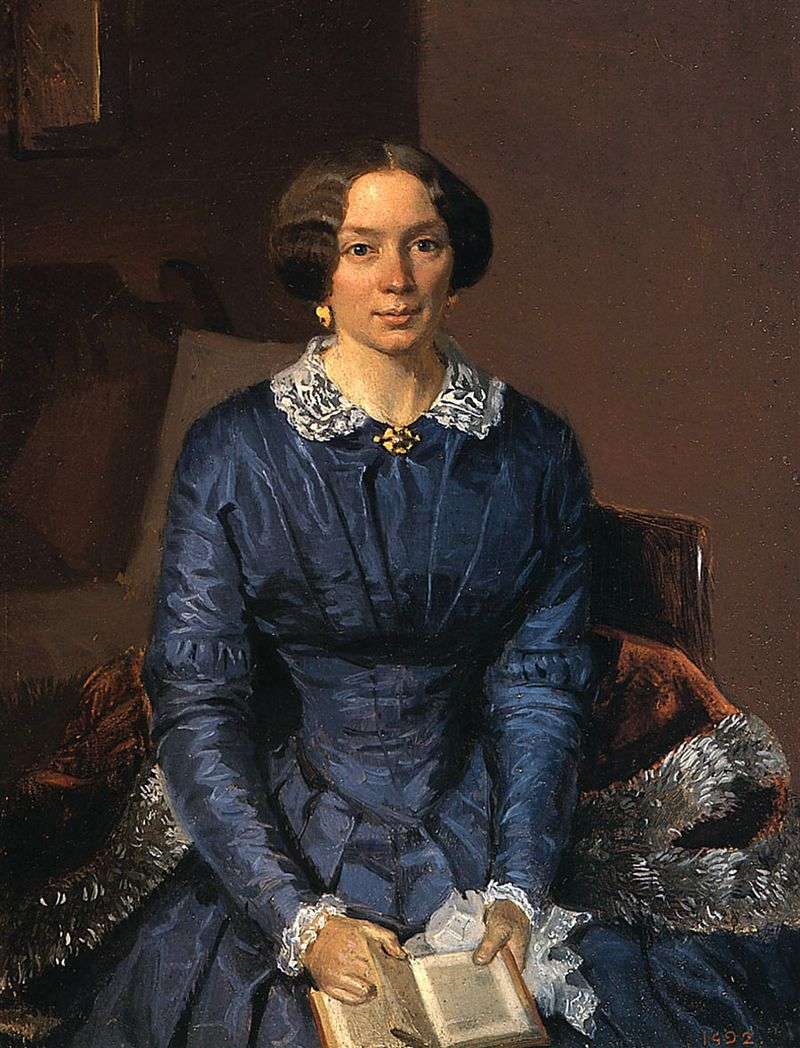 Portrait of Elizabeth Petrovna Zhdanovich by Pavel Fedotov