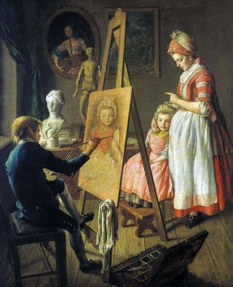 The young painter by Ivan Firsov