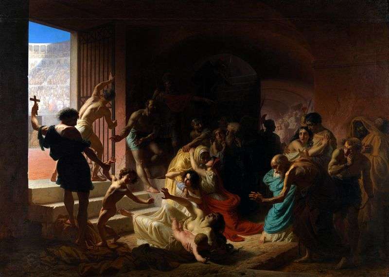 Christian martyrs in the Coliseum by Konstantin Flavitsky