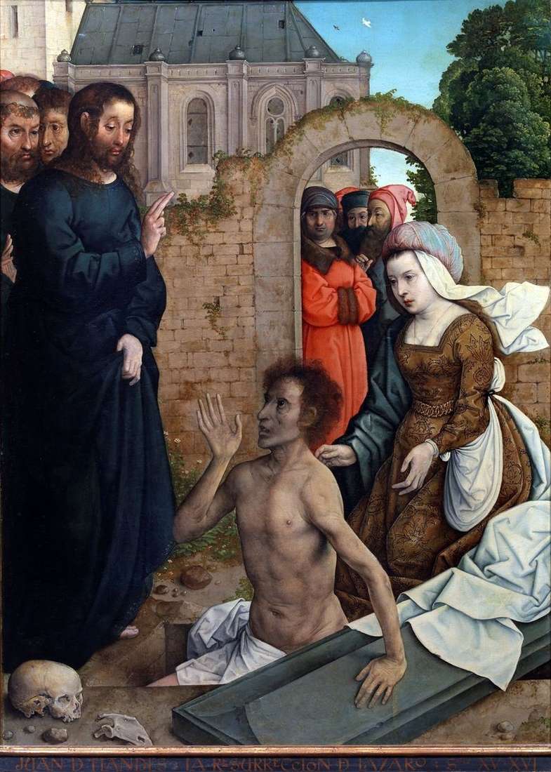 Resurrection of Lazarus by Juan de Flandes