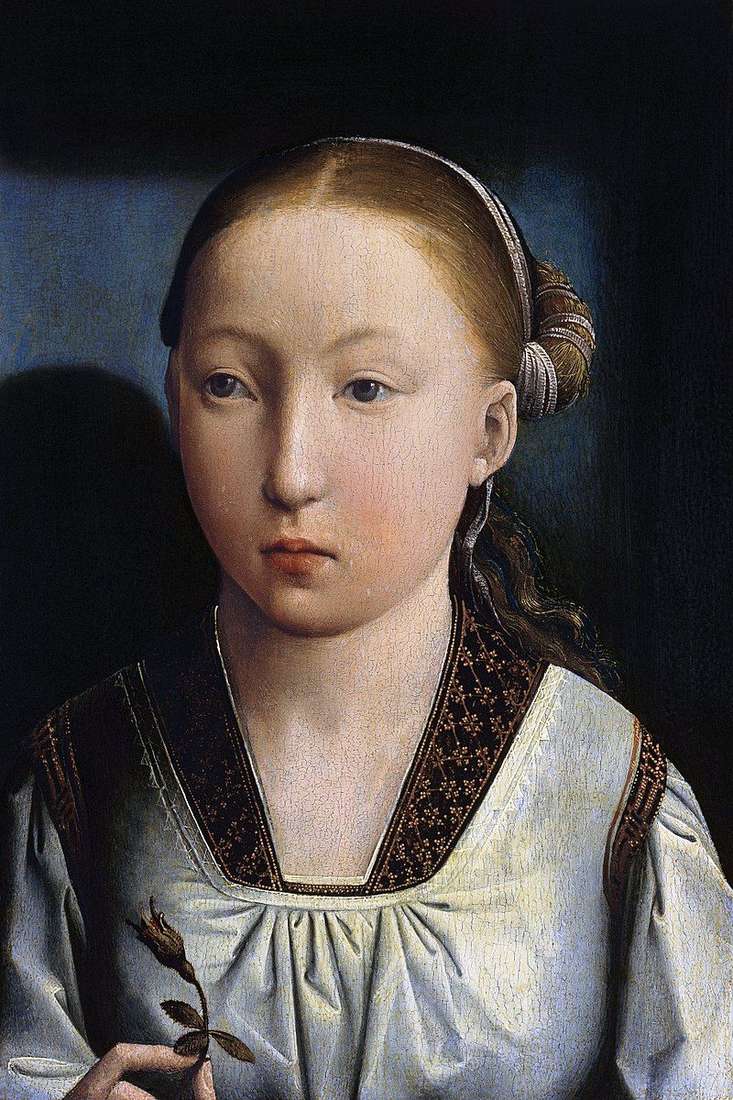 Portrait of a girl by Juan de Flandes