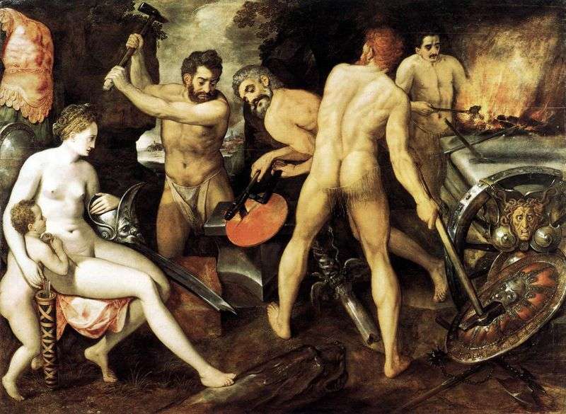 Venus in the forge of Vulcan by France Floris