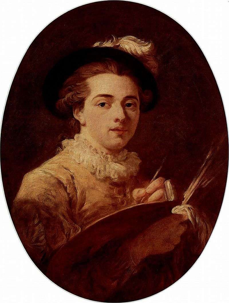 Self portrait by Jean Honore Fragonard