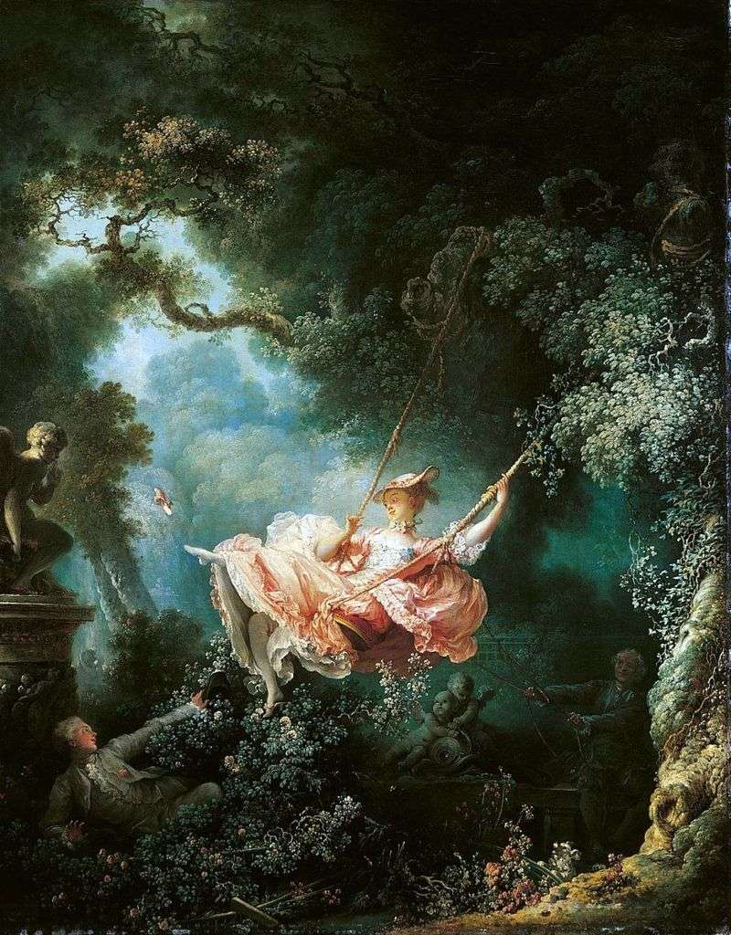 Swings by Jean Honore Fragonard