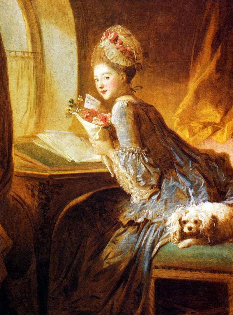 Love letter by Jean Honore Fragonard