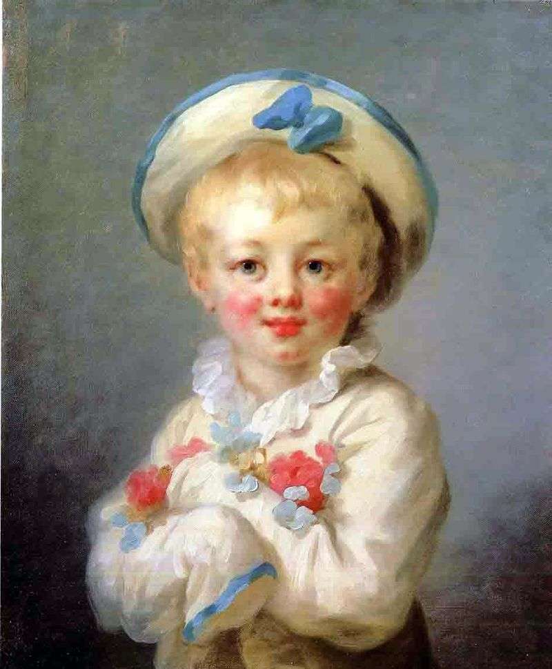 The boy in the role of Piero by Jean Honore Fragonard