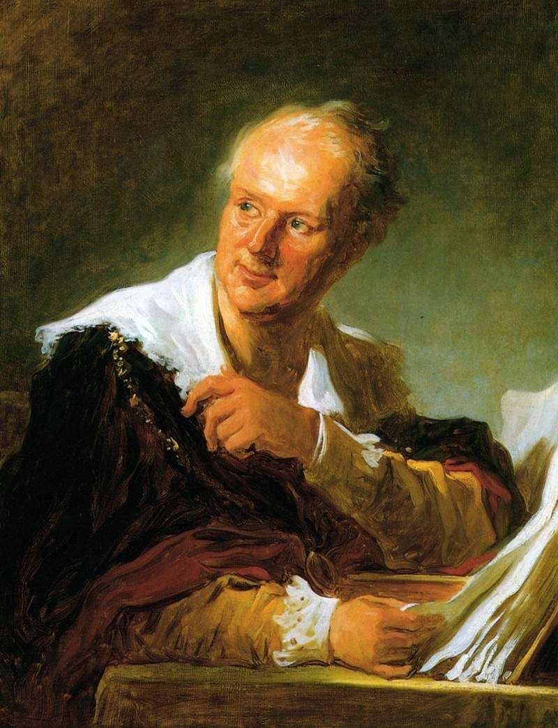 Portrait of Denis Diderot by Jean Honoré Fragonard