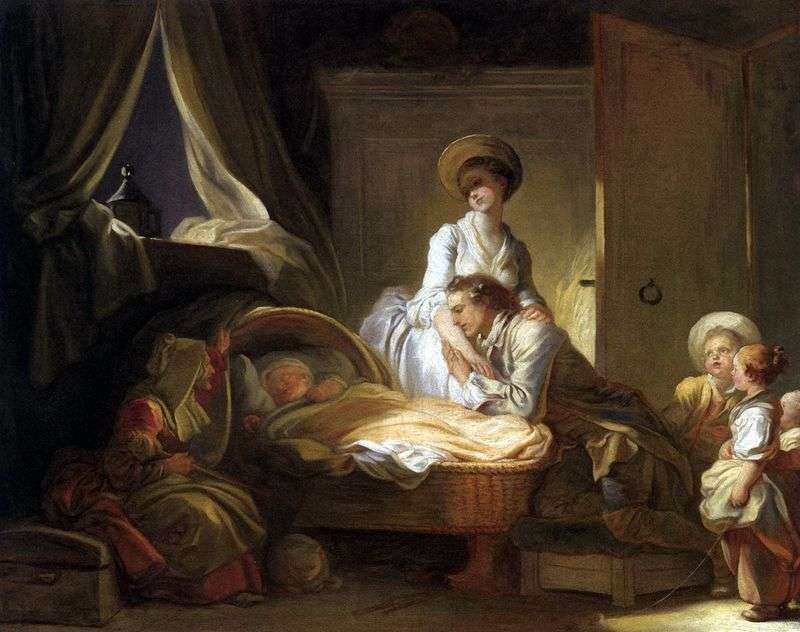 Visit to the childrens room by Jean Honore Fragonard