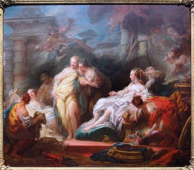 Psyche shows his sisters the gifts of cupid by Jean Honore Fragonard
