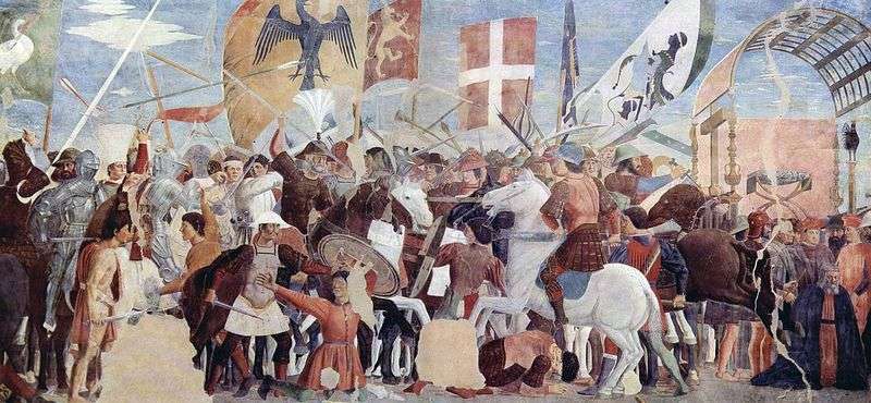 The Battle of Hercules with Khozroi by Piero della Francesca