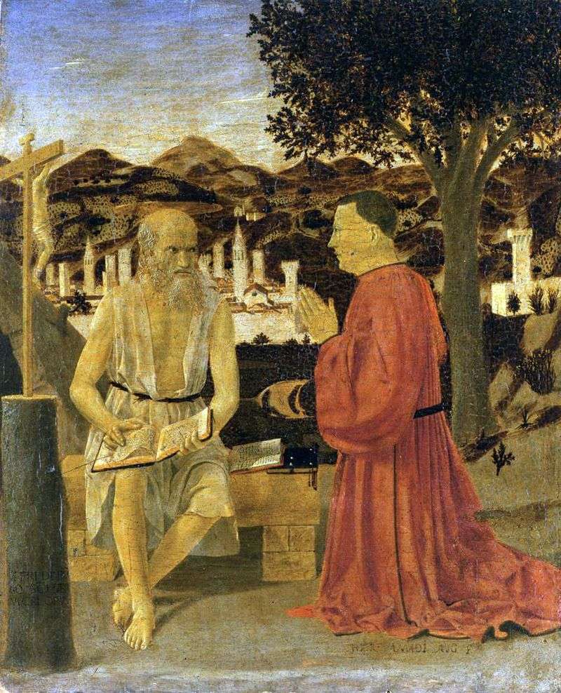 St. Jerome with Donator by Piero della Francesca