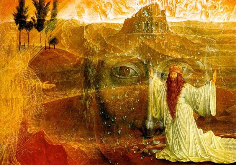Moses and the Burning Bush by Ernst Fuchs