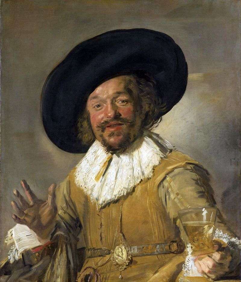 Merry drinking companion by Frans Hals
