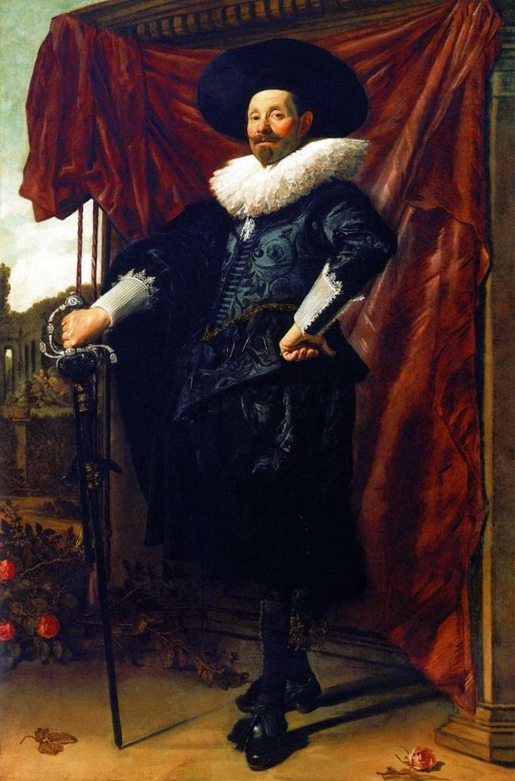 Portrait of Willem van Heitheissen by Frans Hals