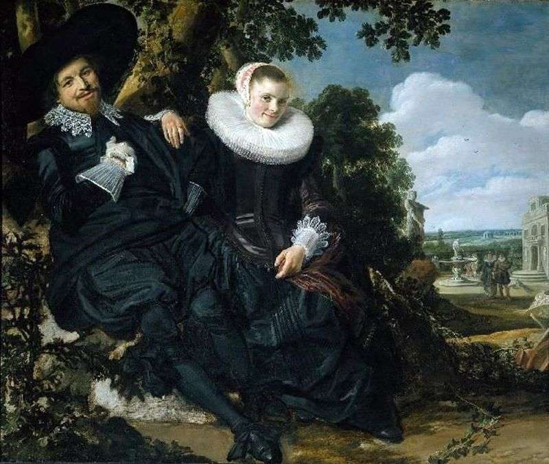 A family portrait of Isaac Massa and his wife by Frans Hals