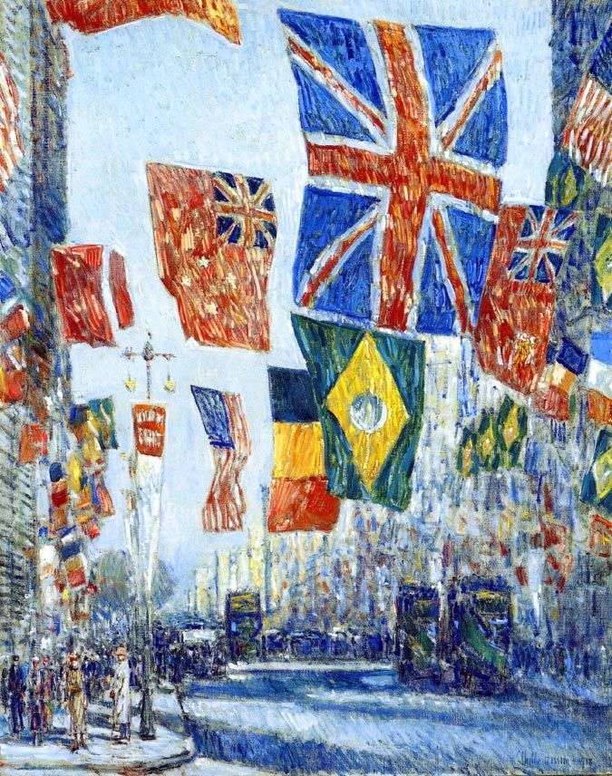 Alley of the Allies by Child Hassam