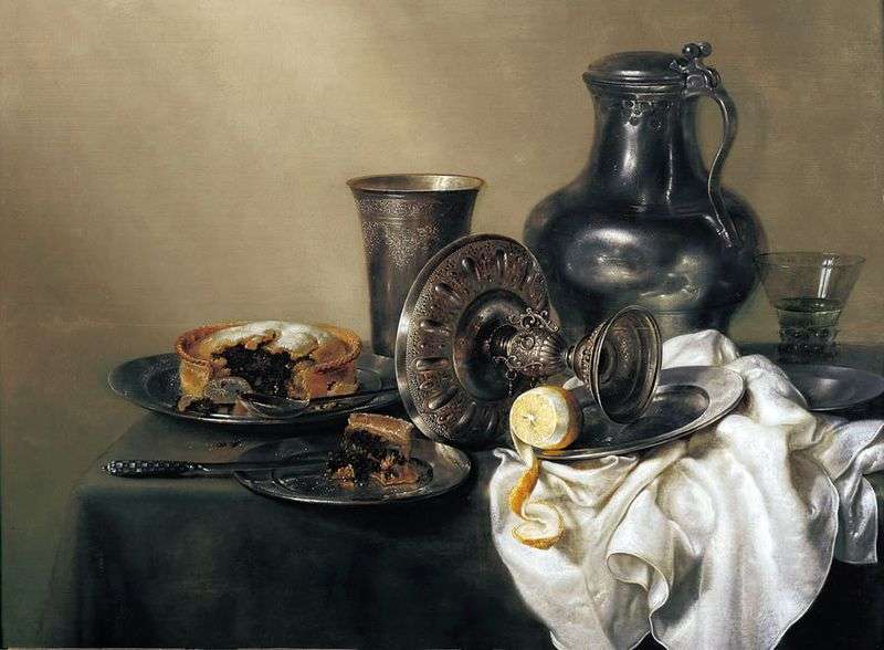 Still life with a golden cup by Willem Klas Kheda