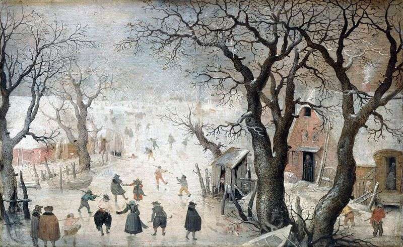 Winter in the city by Averkamp Hendrik