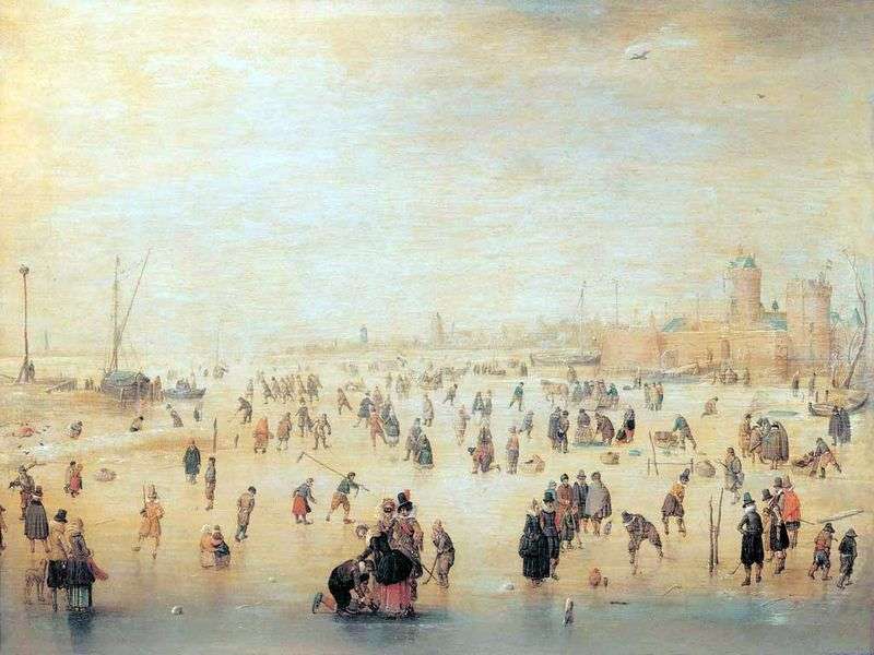 Ice Skating by Avercamp Hendrick