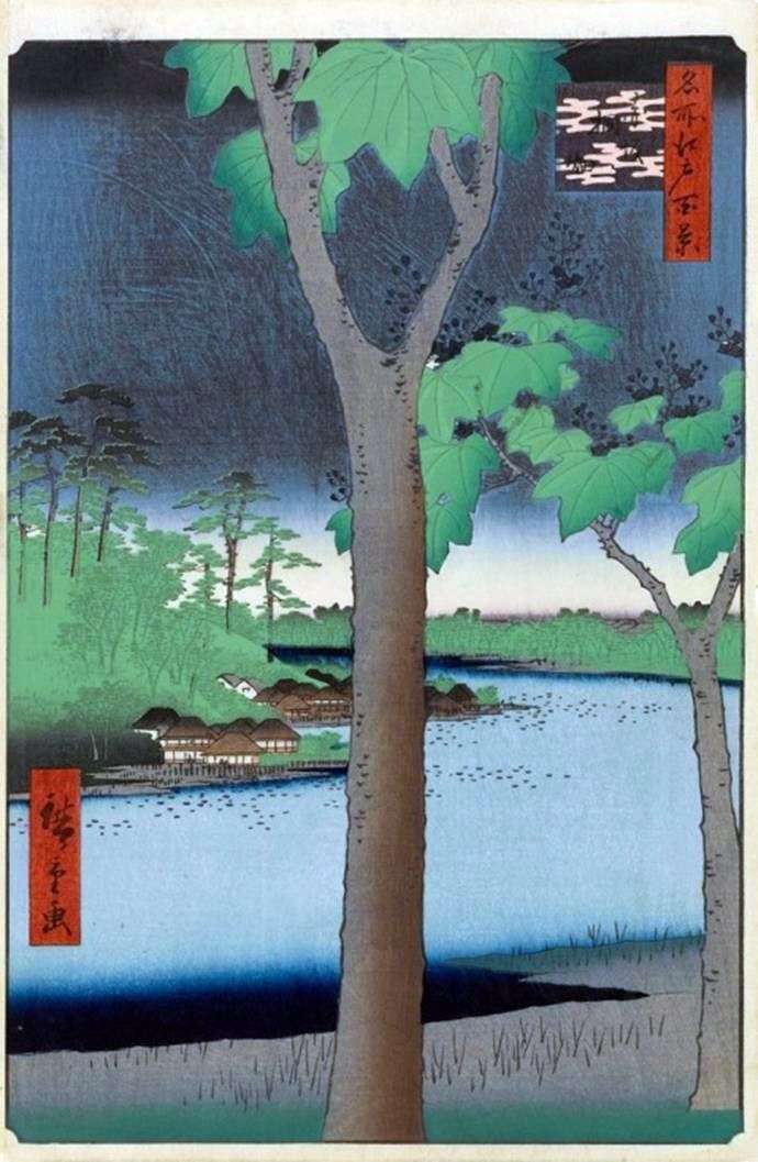 Akasaka, Pavlovny Plantation by Utagawa Hiroshige