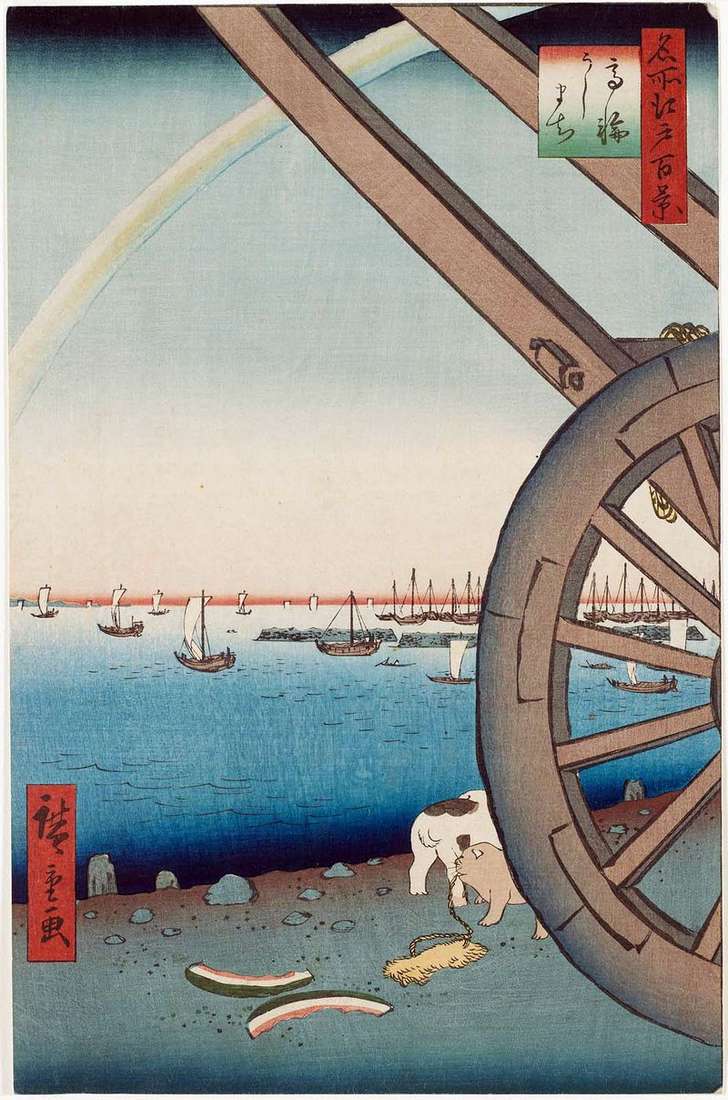 Quarter of Usimati, Takanava by Utagawa Hiroshige
