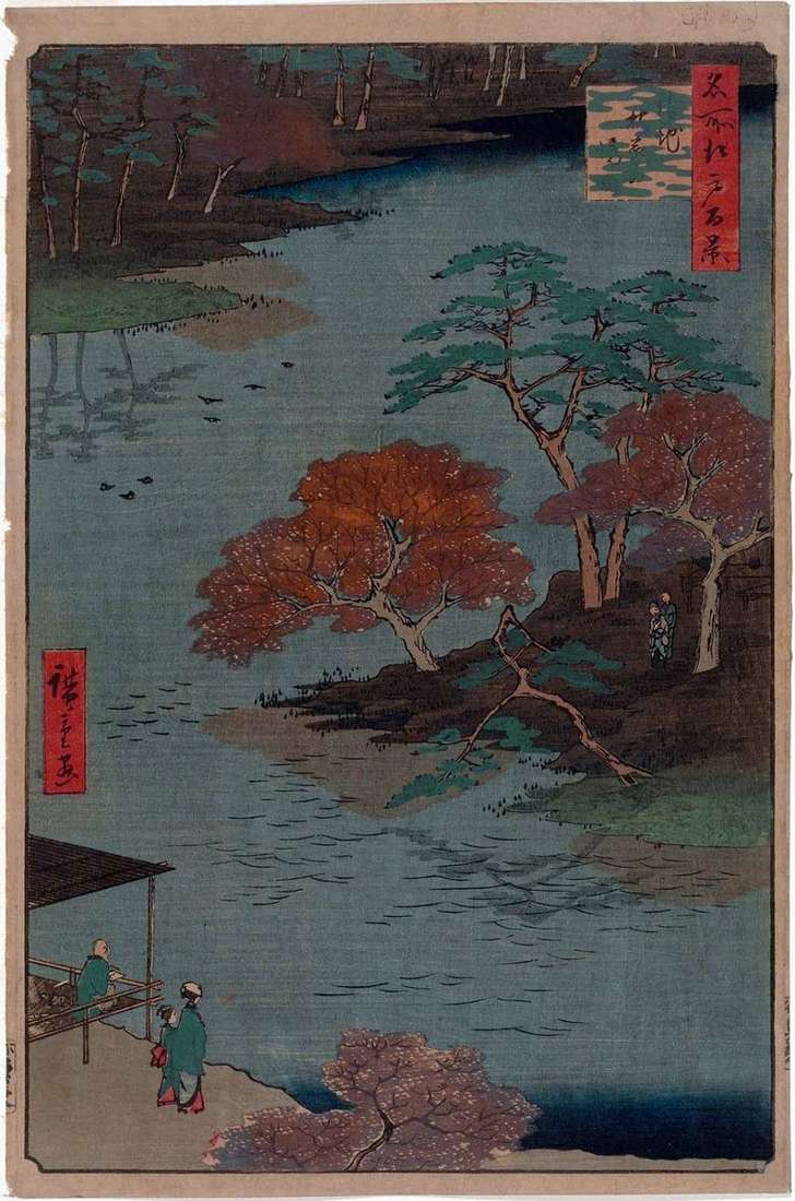 The sanctuary of Akiba in Ukate by Utagawa Hiroshige