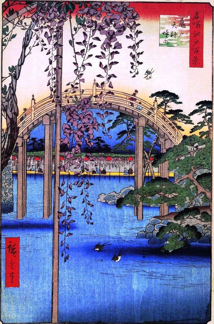 Territory of the Sanctuary of Tenjin in Kameyido by Utagawa Hiroshige