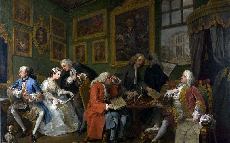 The marriage contract by William Hogarth