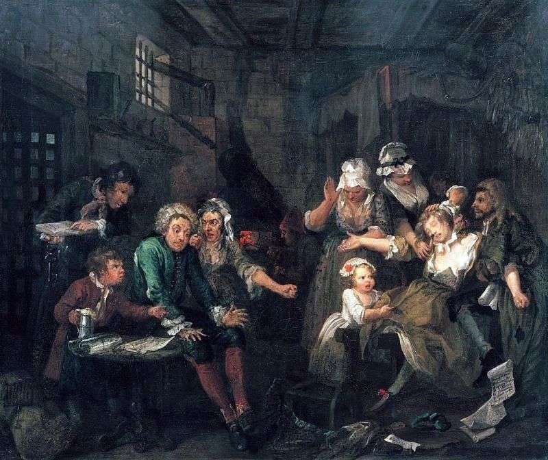 In Flit prison by William Hogarth