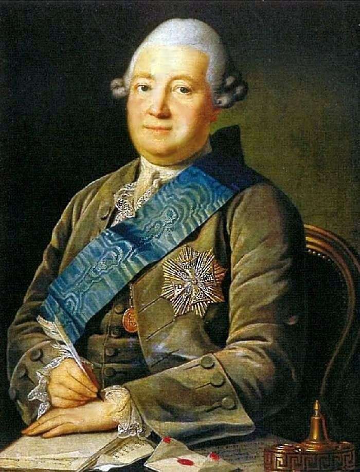 Portrait of Adam Vasilievich Olsufiev by Karl Ludwig Christinek