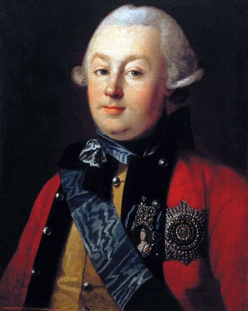 Portrait of Prince GG Orlov by Karl Ludwig Christinek