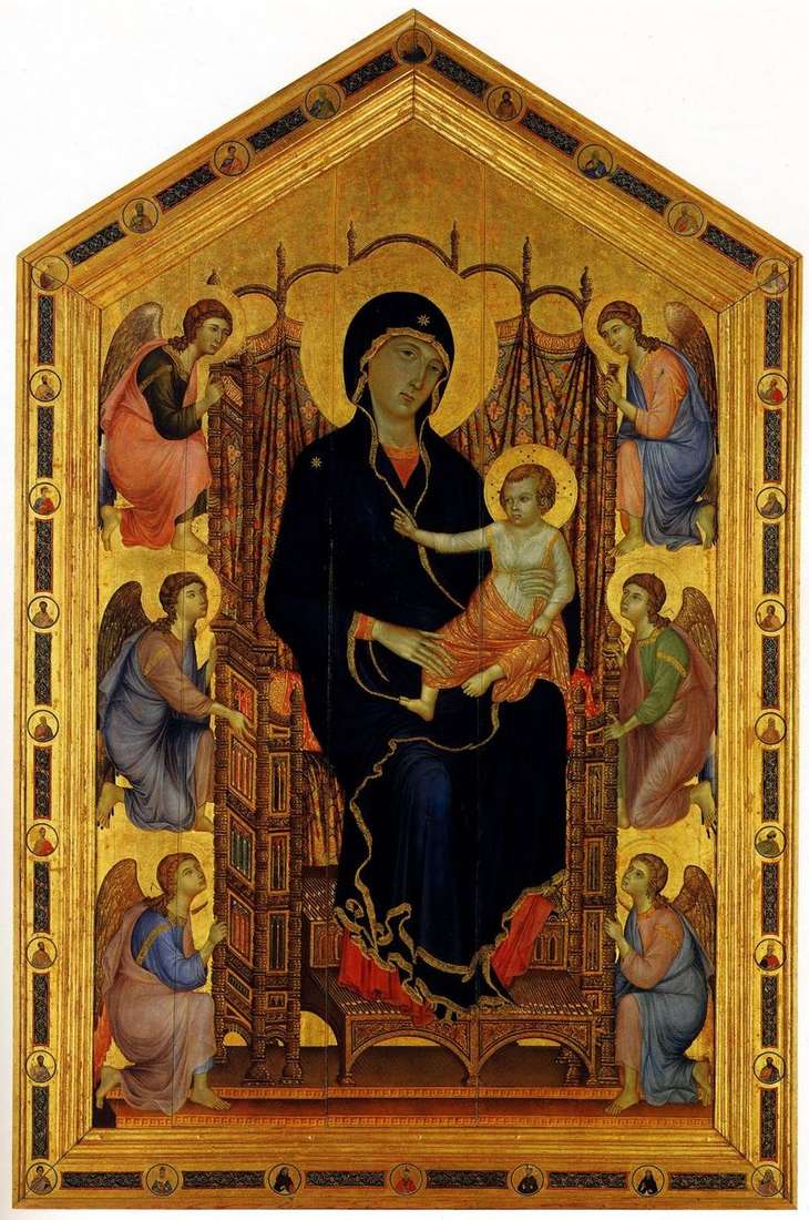 Madonna and the angels by Cimabue