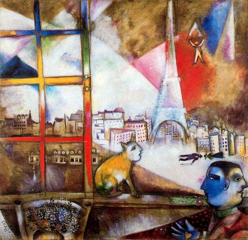 Paris from the window by Marc Chagall