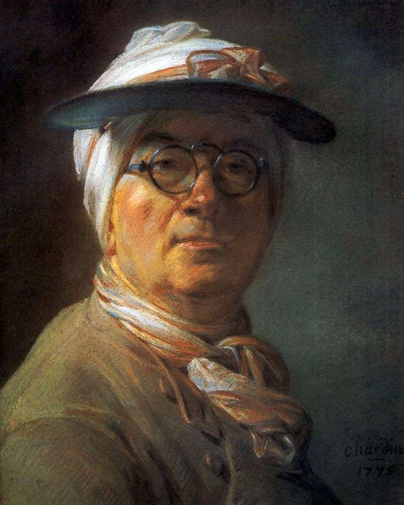 Self Portrait by Jean Baptiste Chardin