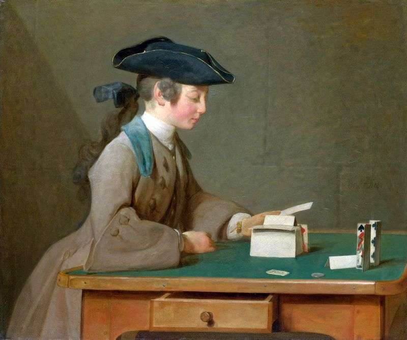 House of Cards by Jean Baptiste Simeon Chardin