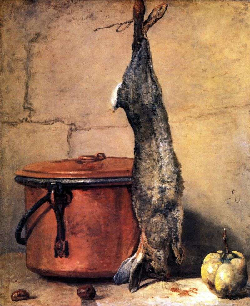 Still Life with a Hare by Jean Baptiste Simeon Chardin