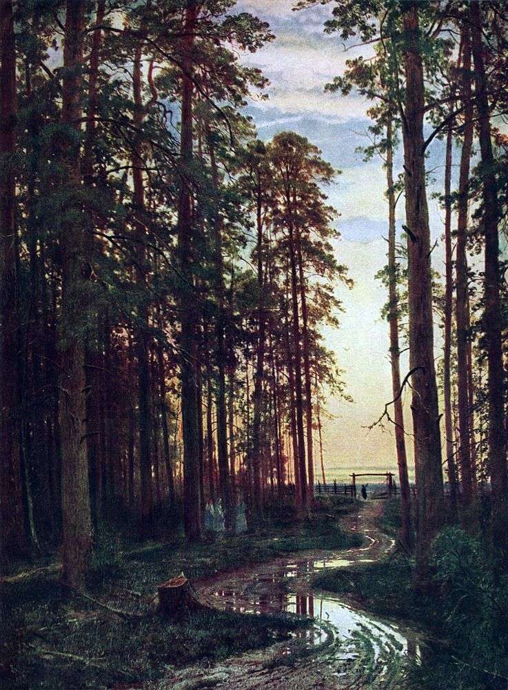 Evening in the Pine Forest by Ivan Shishkin