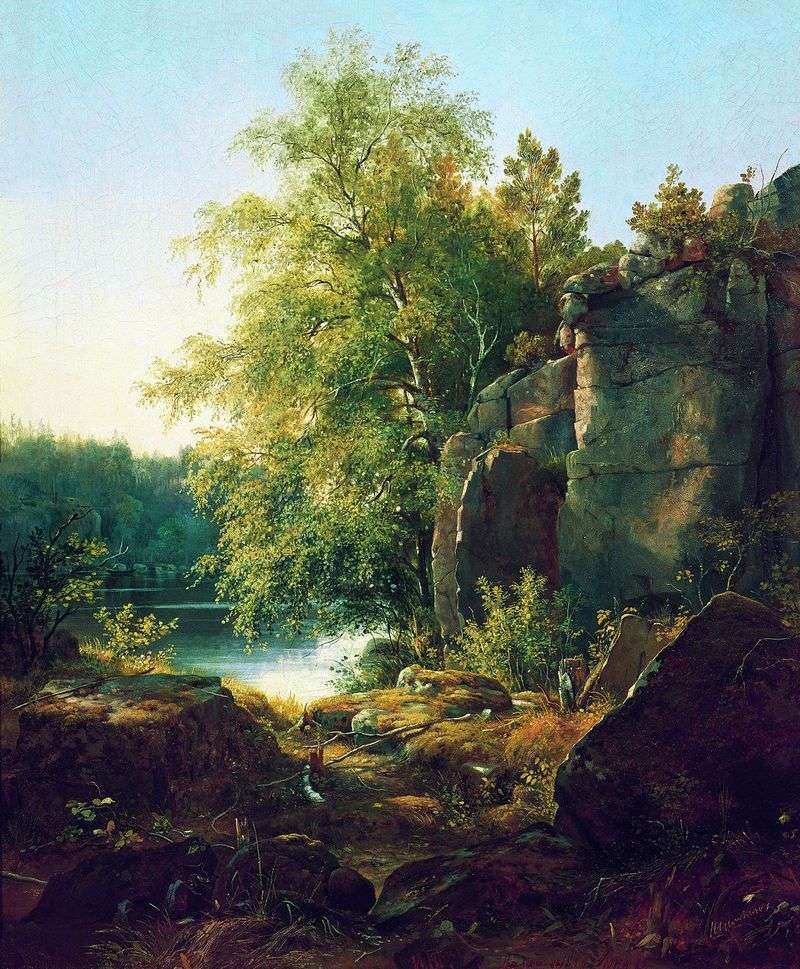 View on the island of Valaam by Ivan Shishkin