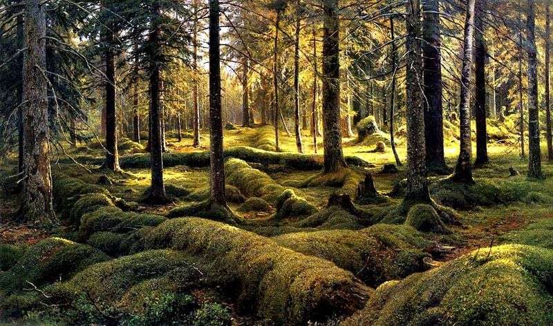 Forest cemetery by Ivan Shishkin