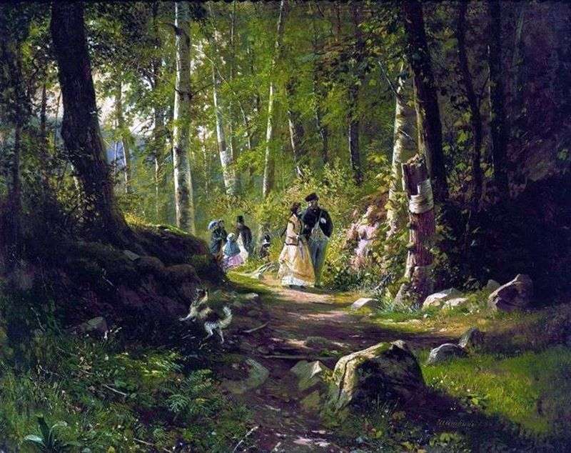 Walk in the forest by Ivan Shishkin