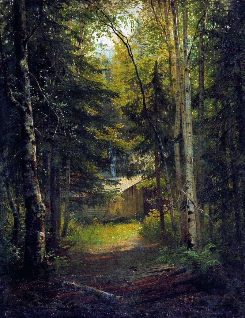 The lodge in the forest by Ivan Shishkin